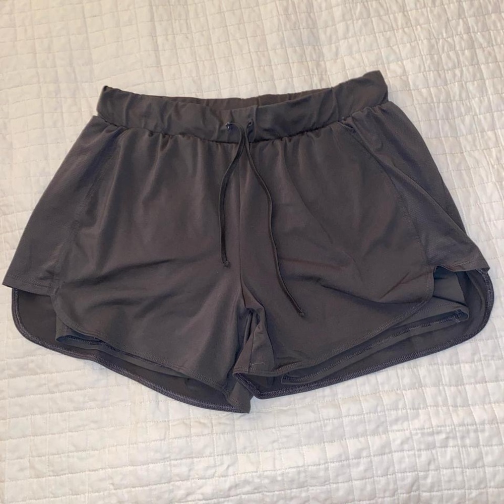 olive green athletic shorts